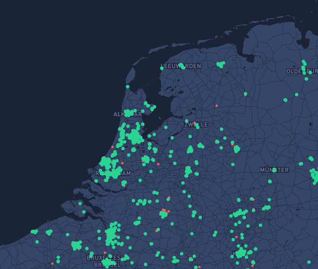 Helium hotspot miner nederland coverage map HNT crypto nieuws