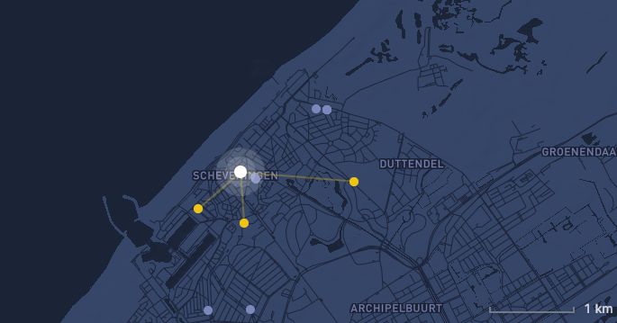 Helium coverage map Nederland